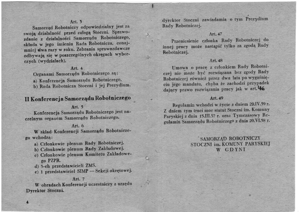 Regulamin Samorządu Robotniczego