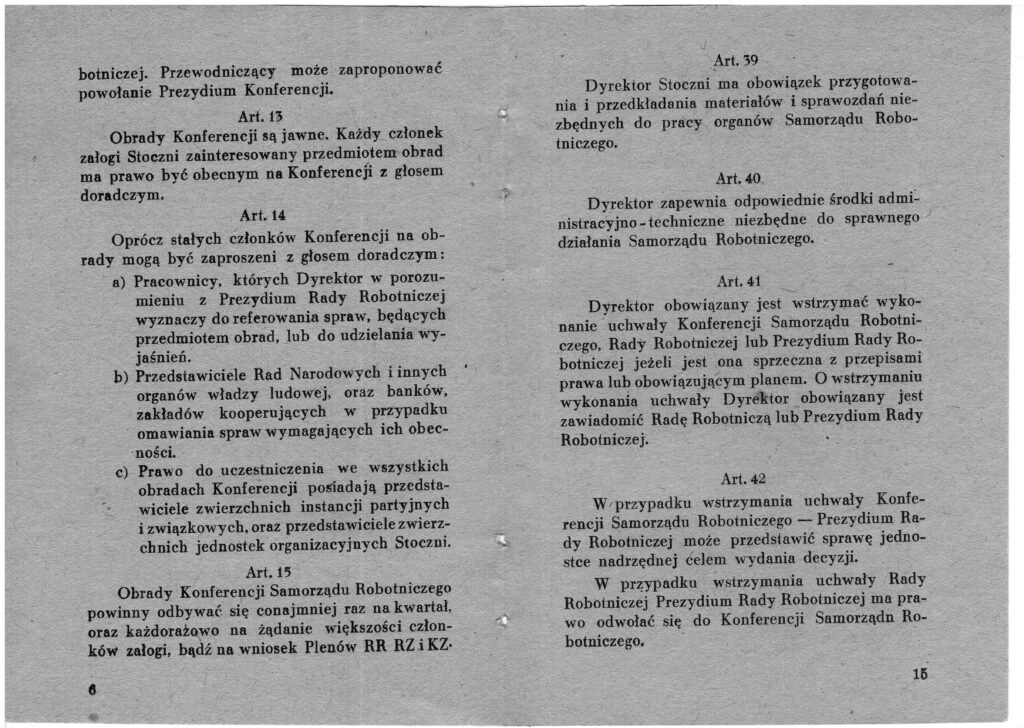 Regulamin Samorządu Robotniczego