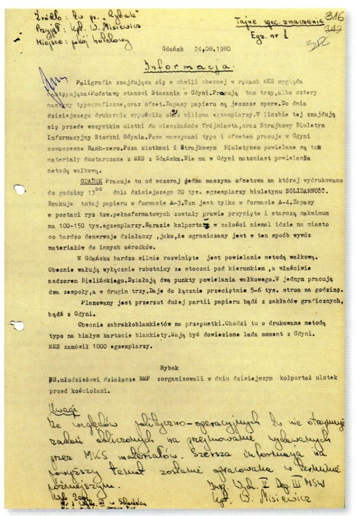 Donos agenta SB Rybak