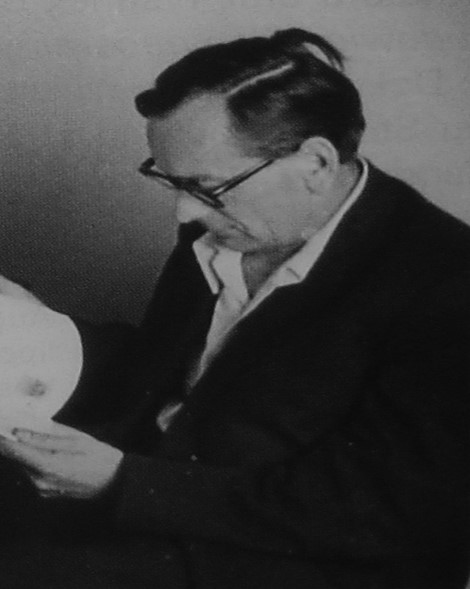 Współtwórca BERKUTA H. Giełdzik, 1950. Zbiór Z. Stefańskiego.