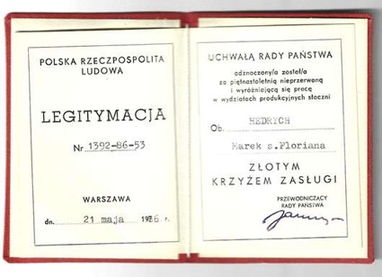 Ludzie Stoczni - Marek Hedrych