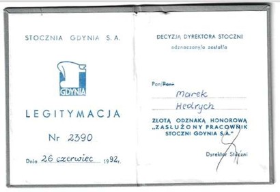 Ludzie Stoczni - Marek Hedrych