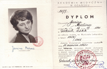 Wspomina dr Janina Malina z Przychodni stoczniowej Stoczni im Komuny Paryskiej i Stoczni Gdynia S.A.